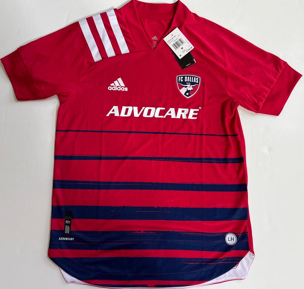 Adidas Men’s FC Dallas Home Authentic Soccer Jersey  EH8694 Size M $130 NWT